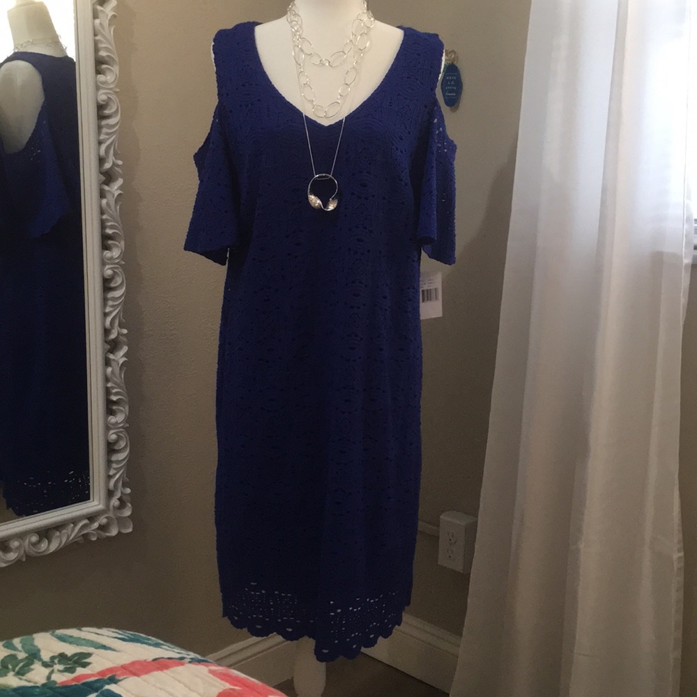 Ronni Nicole 14W Colbolt Blue dress